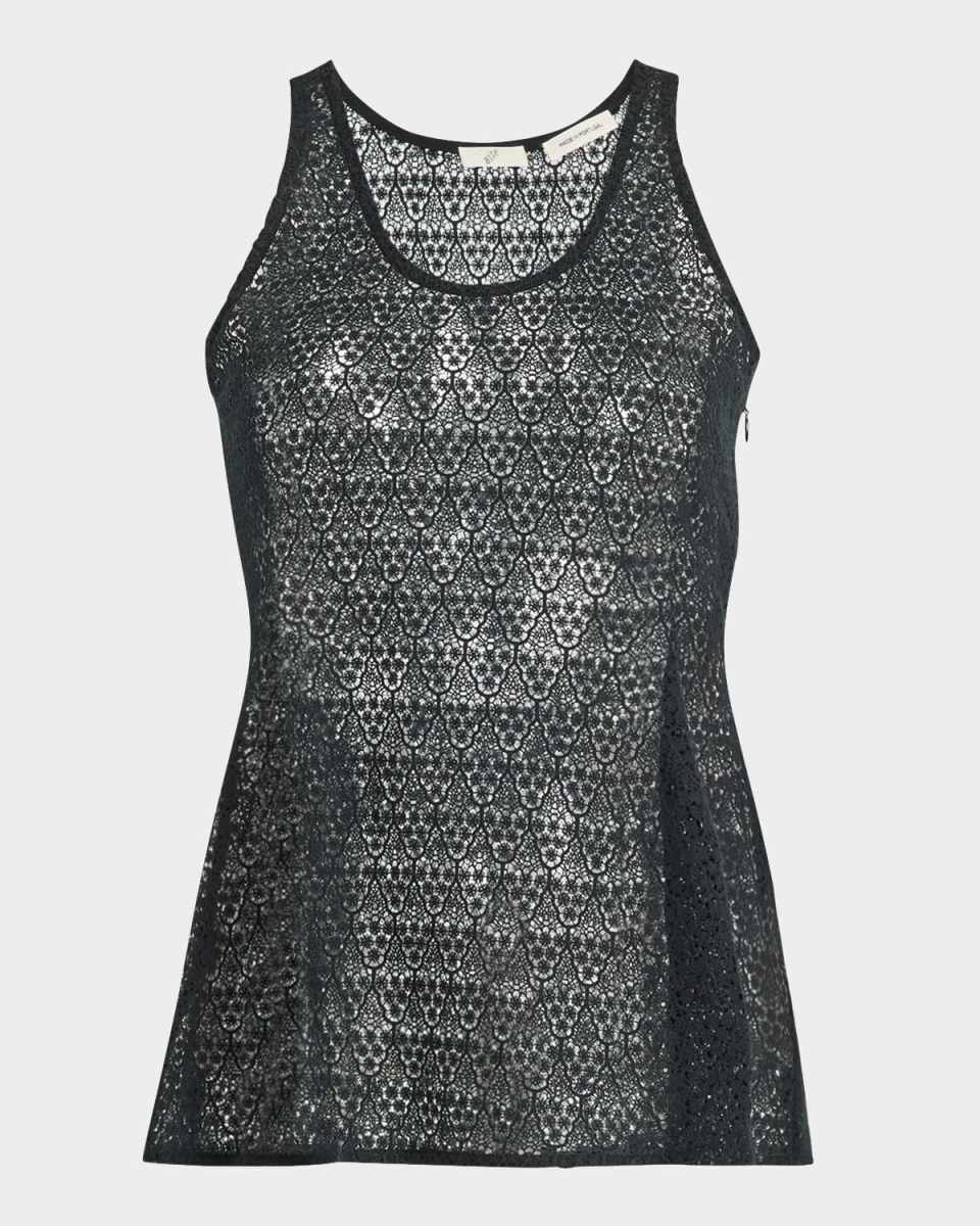 Tailored Lace Tank Top