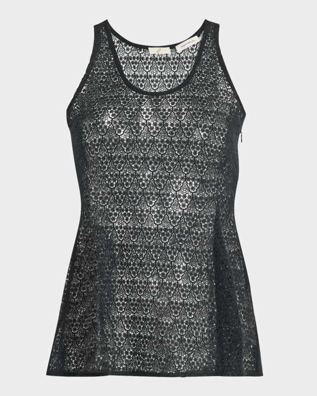 Tailored Lace Tank Top
