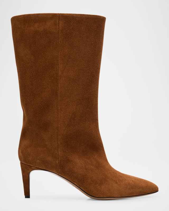 Suede Stiletto Mid Boots