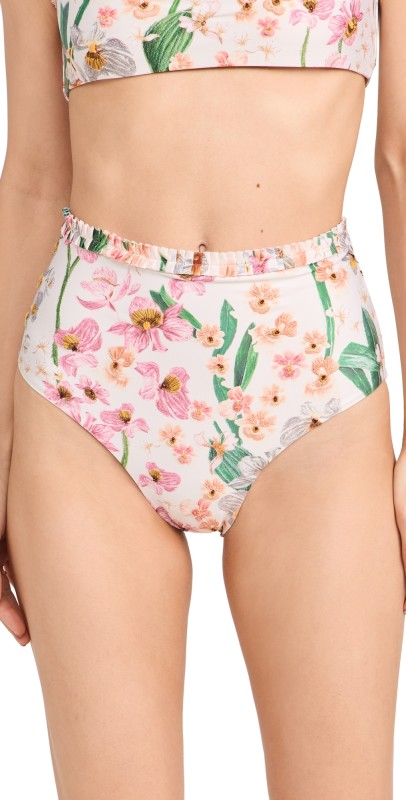 Agua by Agua Bendita Nopal Jardinera Bikini Bottoms Multicolor