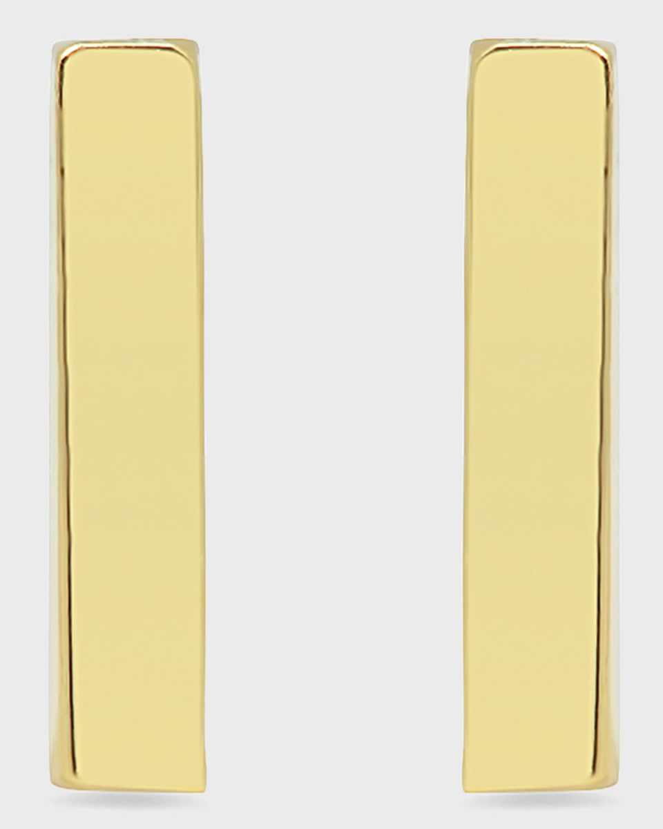18k Bar Stud Earrings