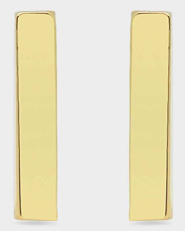 18k Bar Stud Earrings