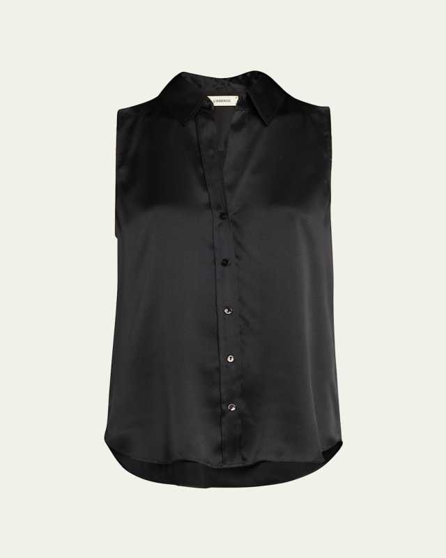 Emmy Sleeveless Silk Blous