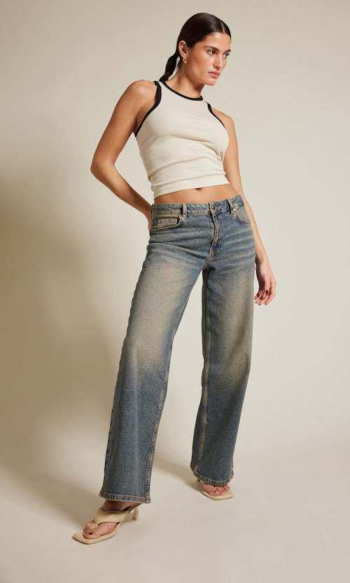 BIK BOK JP Sage Tinted Blue Jeans