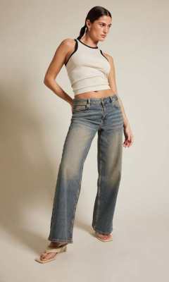 BIK BOK JP Sage Tinted Blue Jeans