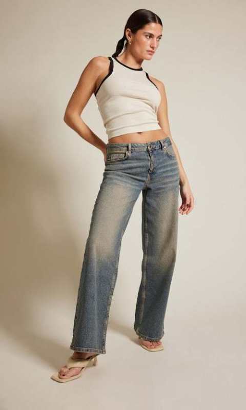 BIK BOK JP Sage Tinted Blue Jeans
