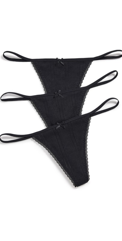 COUCOU The Tanga 3 Pack Black