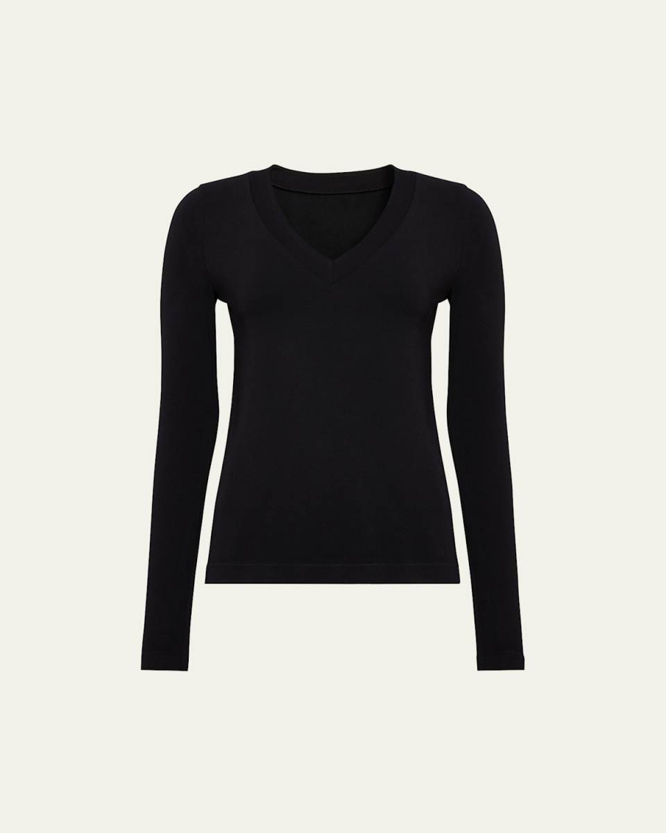 Aurora V-Neck Long-Sleeve Top