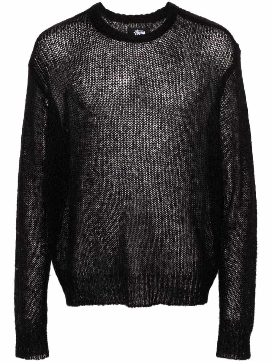 intarsia-logo jumper
