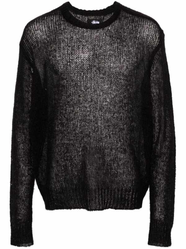intarsia-logo jumper