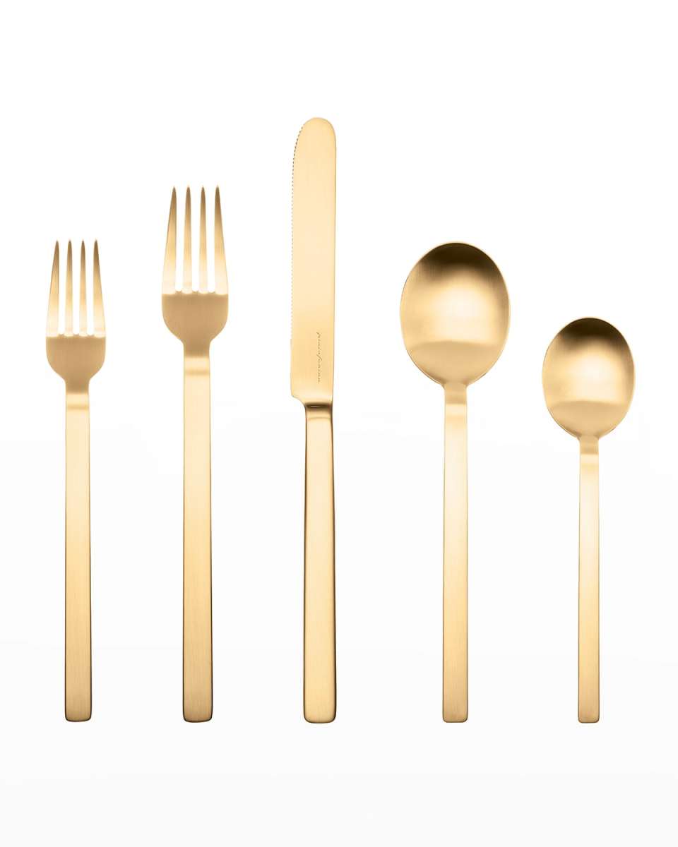 Stile Ice Oro 20-Piece Flatware Set