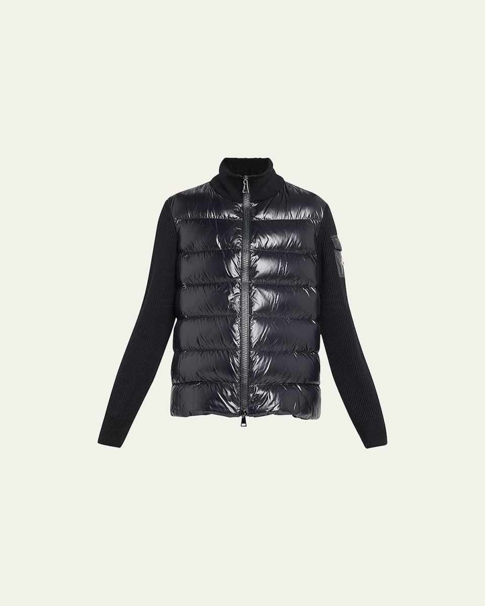 Puffer Knit Cardigan