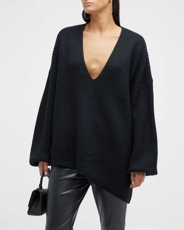 Oversized V-Neck Sweater
