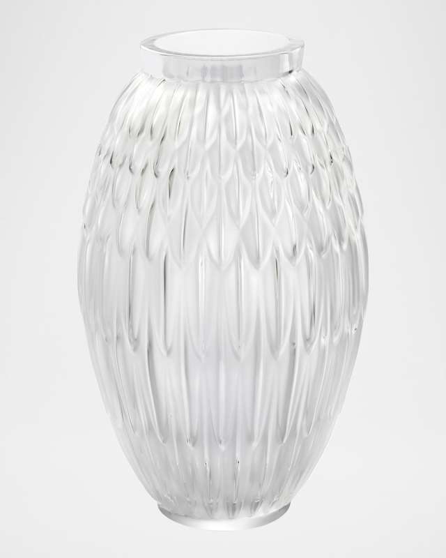 Plumes Large Lead-Free Crystal Vase