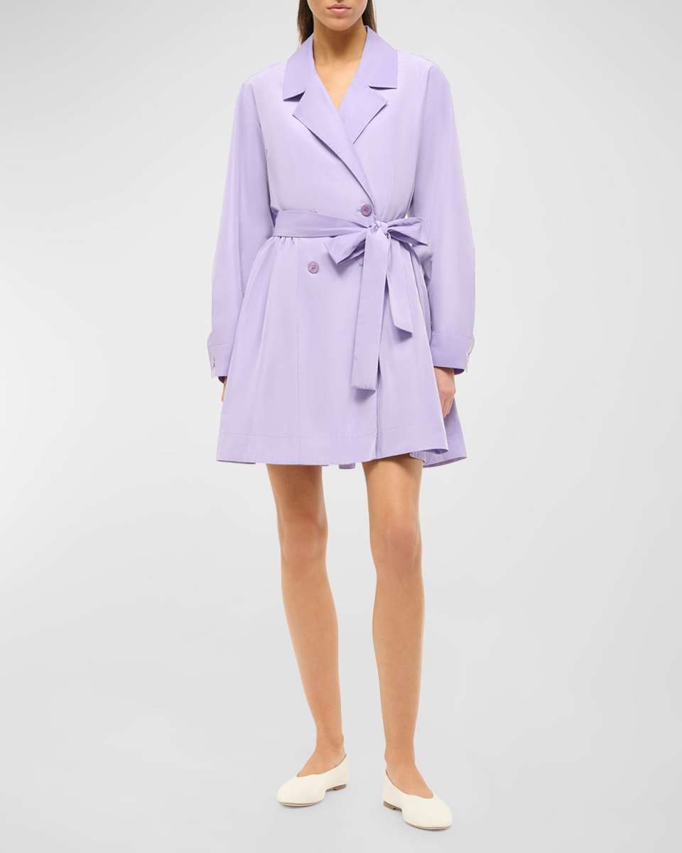 Rina Tie-Belt Mini Shirtdress