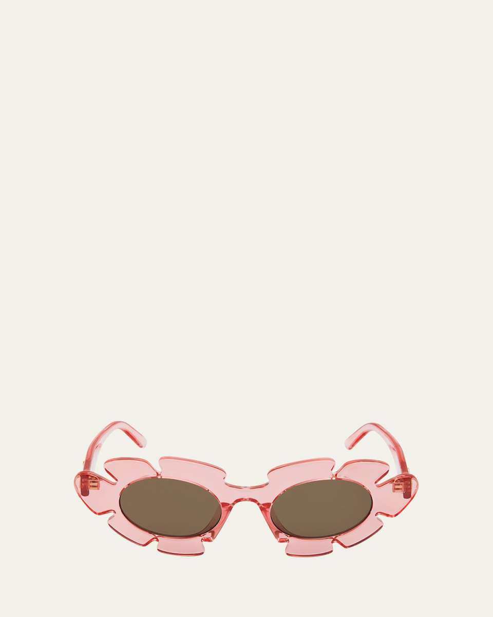 Flower Acetate Cat-Eye Sunglasses