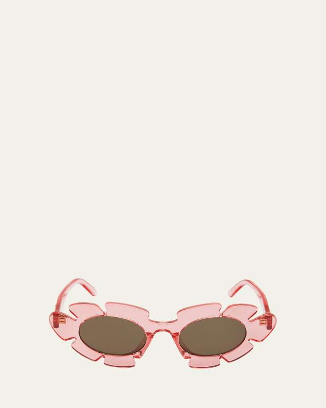 Flower Acetate Cat-Eye Sunglasses