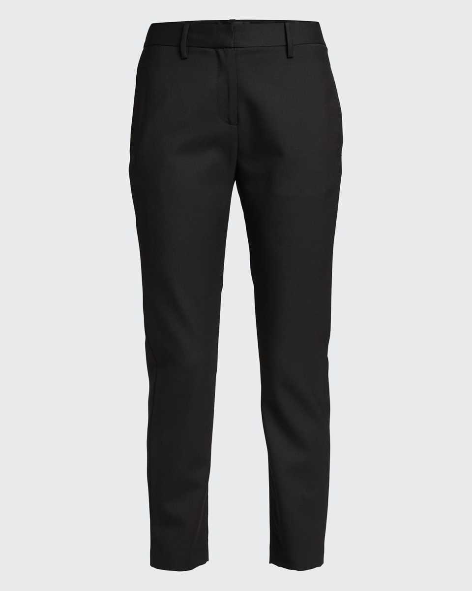 Skinny-Leg Ankle Wool Pants
