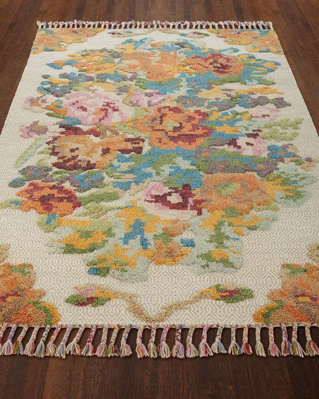 Marigold Hand-Knotted Rug, 6' x 9'
