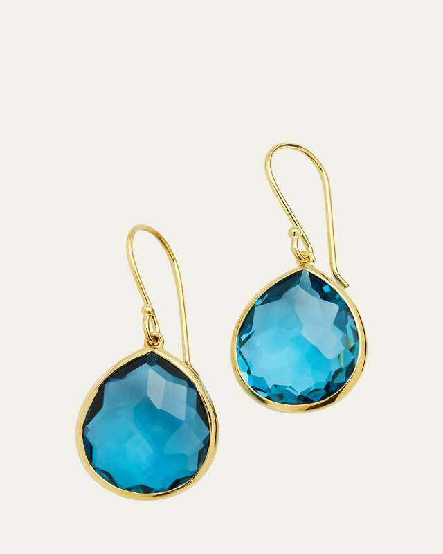 Small Teardrop Earrings in 18K Gold
