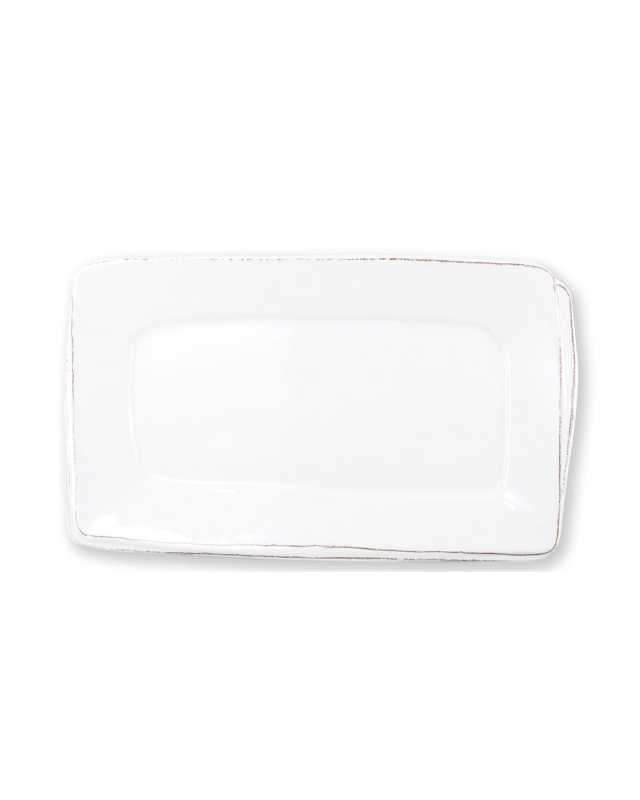 Melamine Lastra Rectangular Platter, White