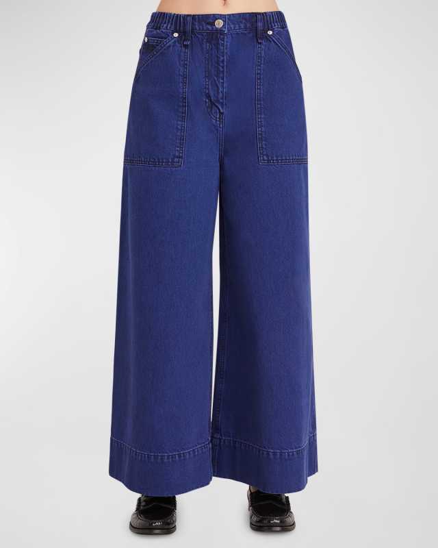 Violette Wide-Leg Denim Jeans