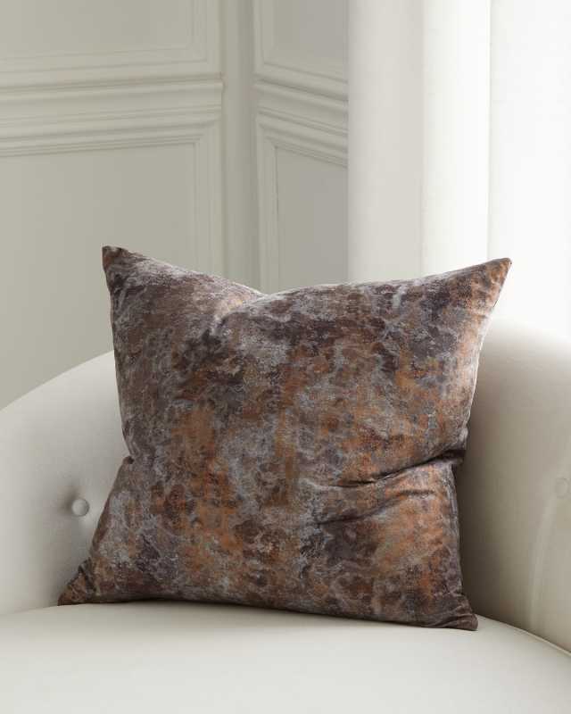 Heidi Copper Decorative Pillow, 22" Square