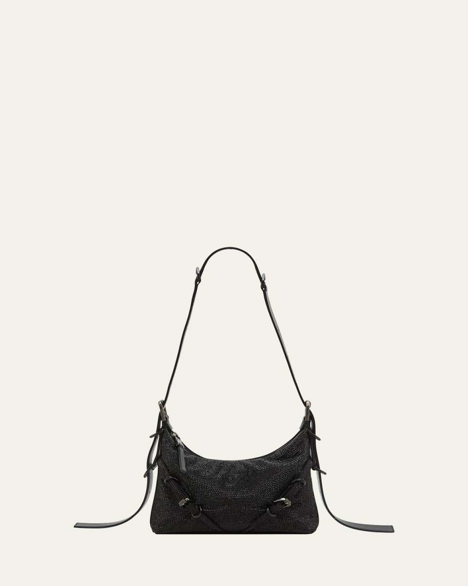 Voyou Mini Shoulder Bag in Satin Strass