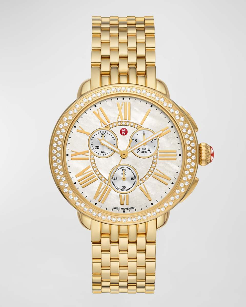 Serein 18K Gold Plated Diamond Watch