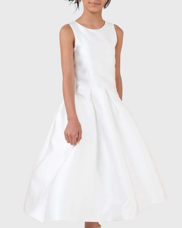 Girl's Jackie Bow Dress, Size 4-12