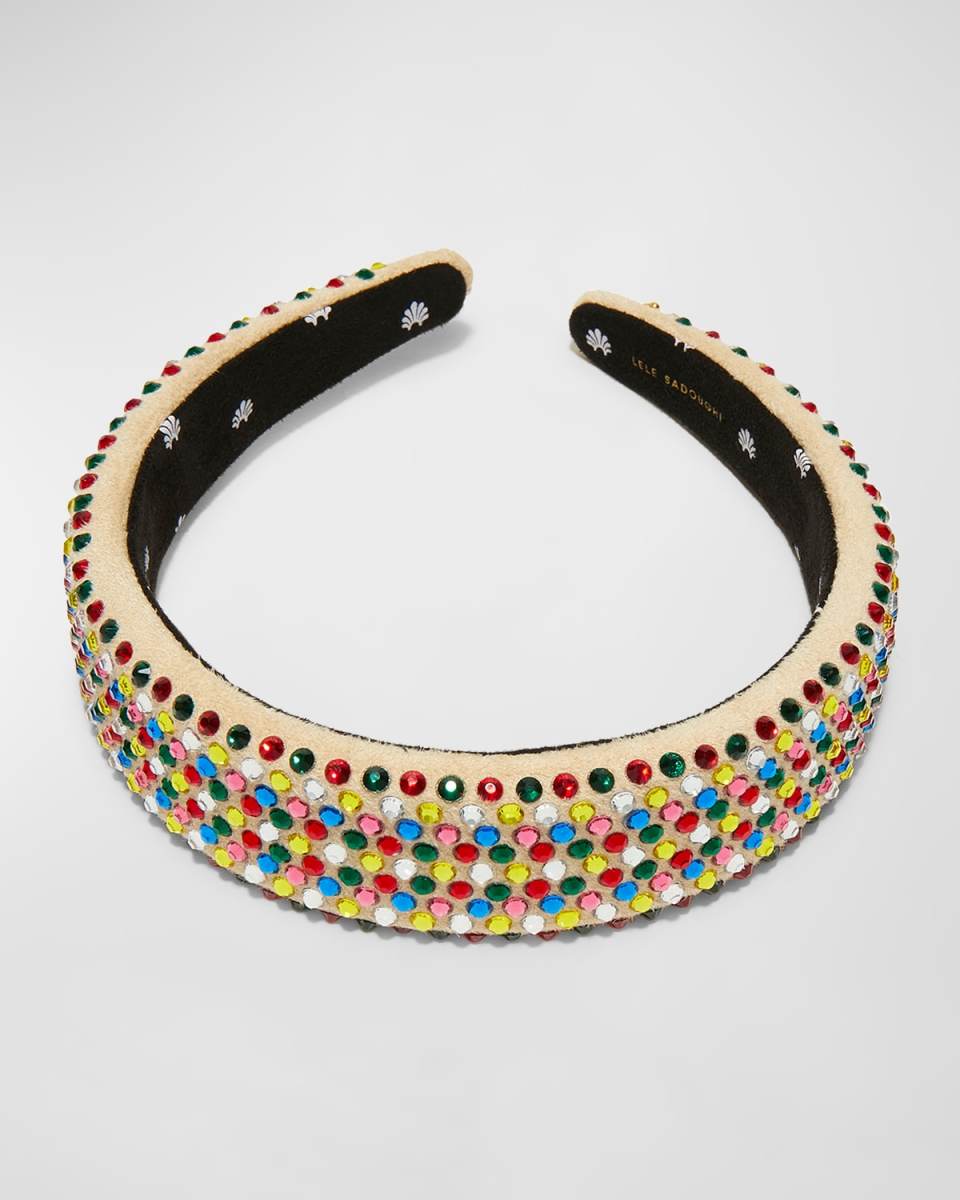 Alice Rainbow Crystal Headband