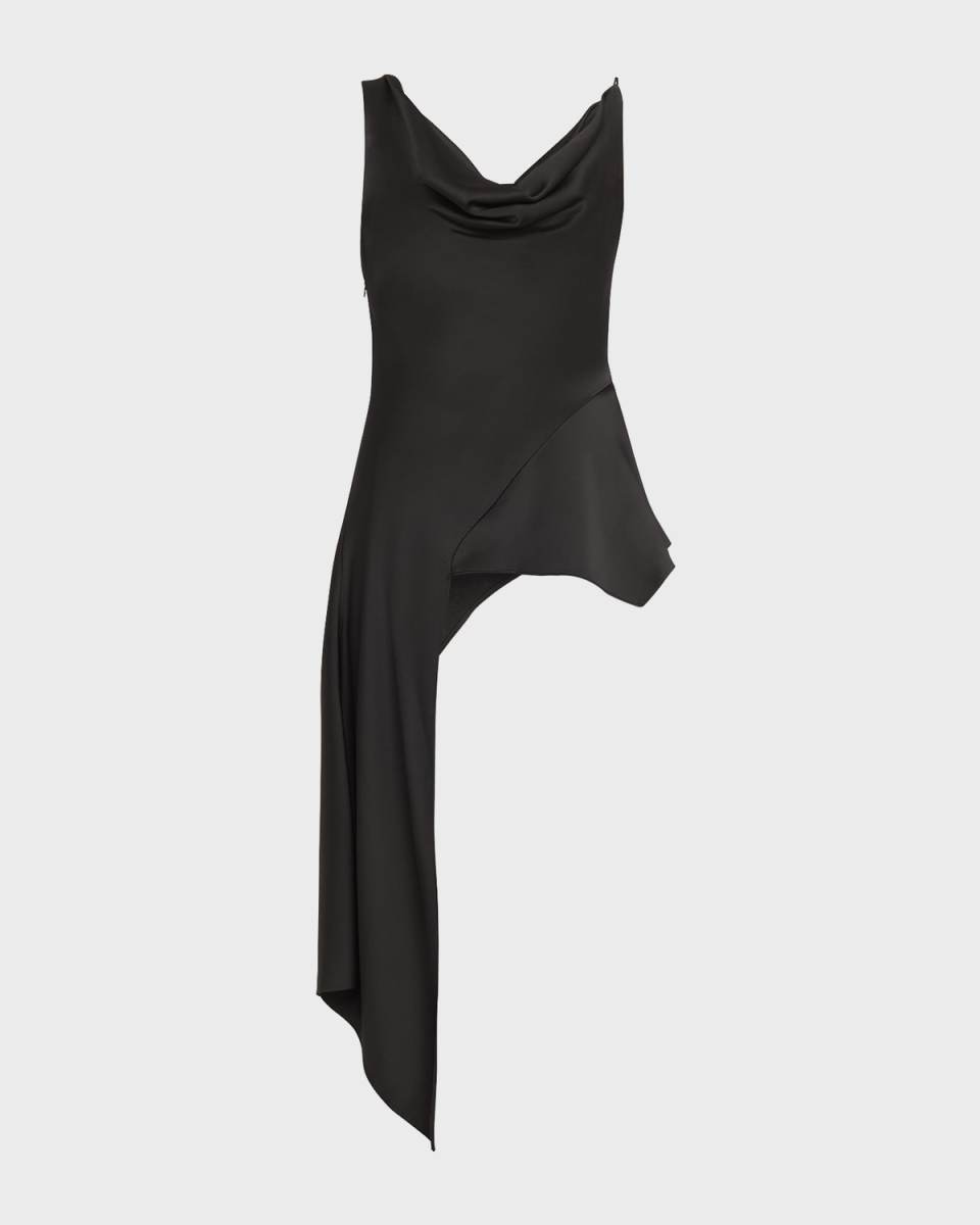 Ronnie Draped Asymmetric Cowl Tank Top