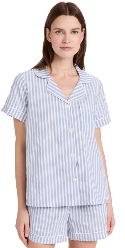 BedHead PJs Classic Stripe Pajama Set Blue 3D