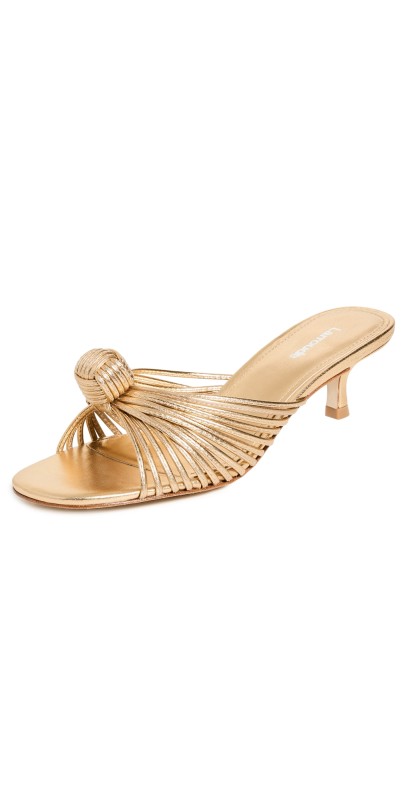 Larroudé Valerie Mules Gold