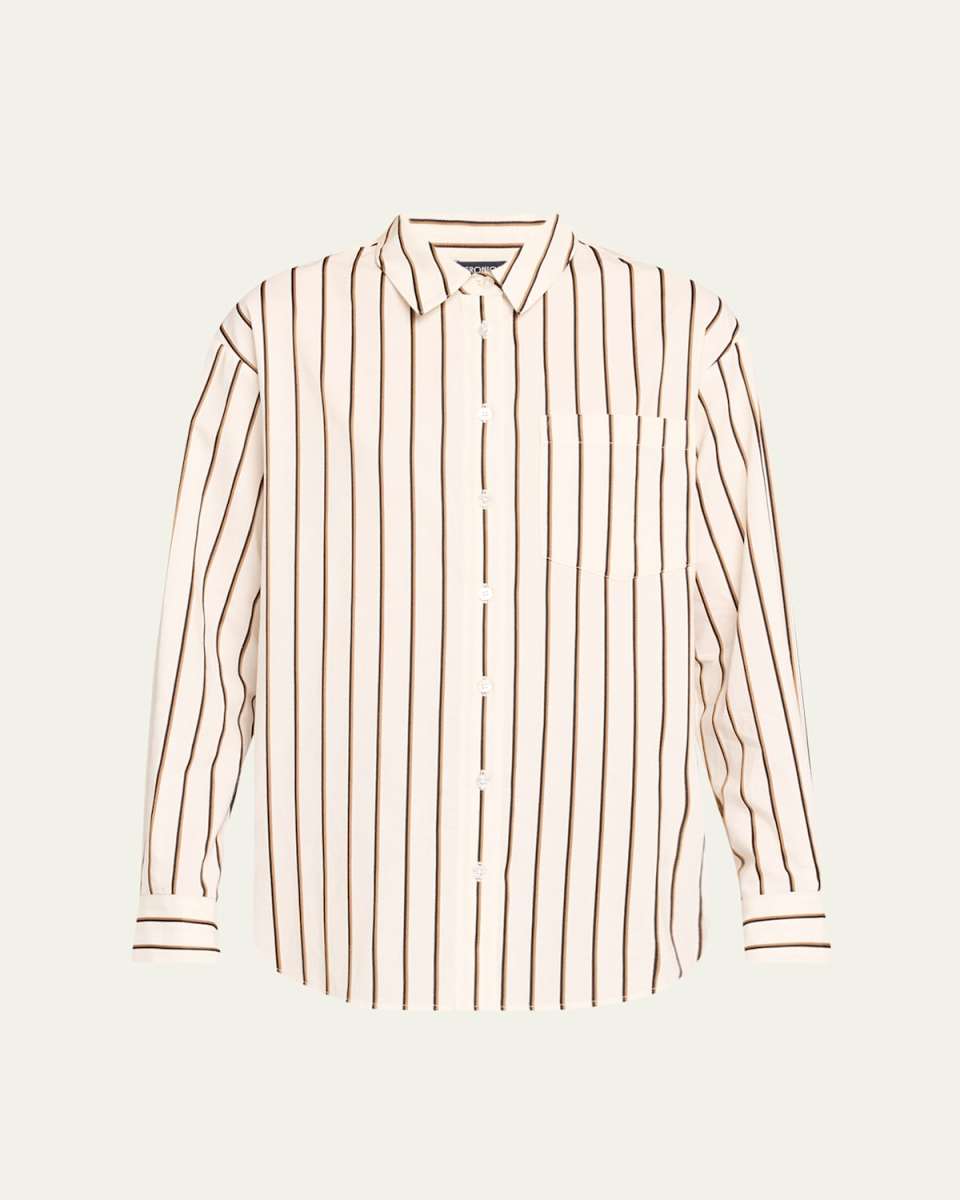 Keiko Stripe Button-Front Shirt