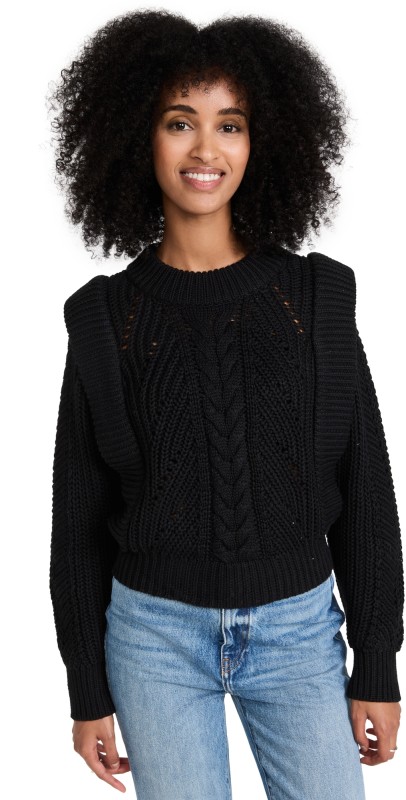 English Factory Knitted Sweater Black