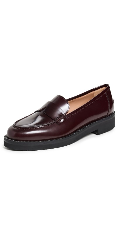 Aquazzura Aqua Loafers Aubergine