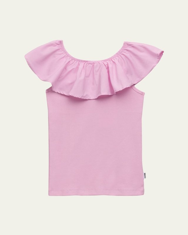 Girl's Reca Ruffle Tank Top, Size 7