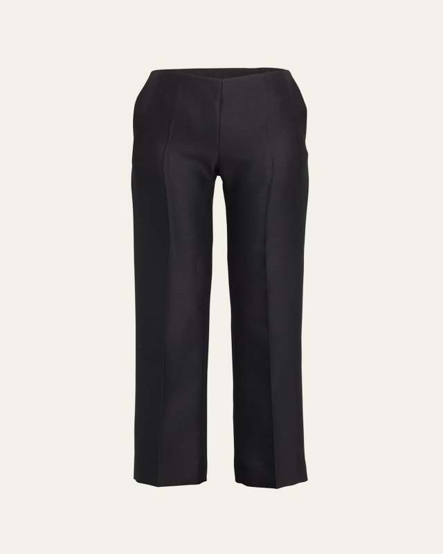 Flame Straight-Leg Wool Pants