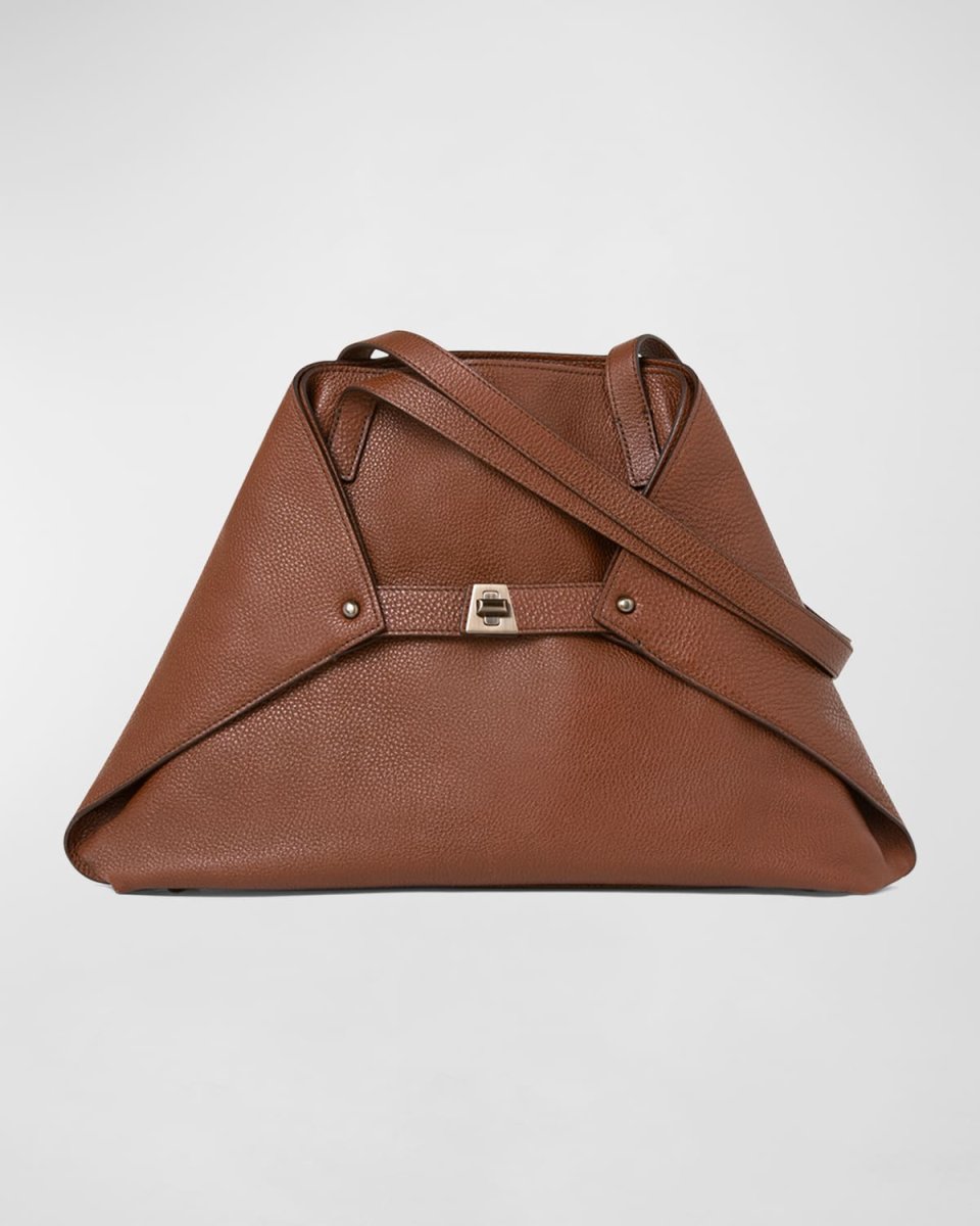 Ai Small Leather Shoulder Tote Bag