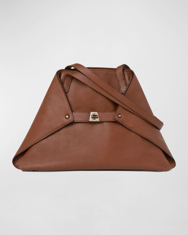 Ai Small Leather Shoulder Tote Bag