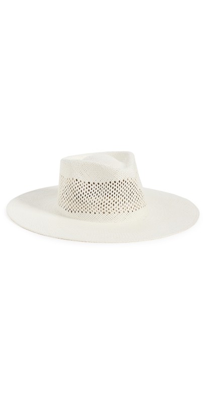 Brixton Jo Panama Straw Rancher Hat Panama White
