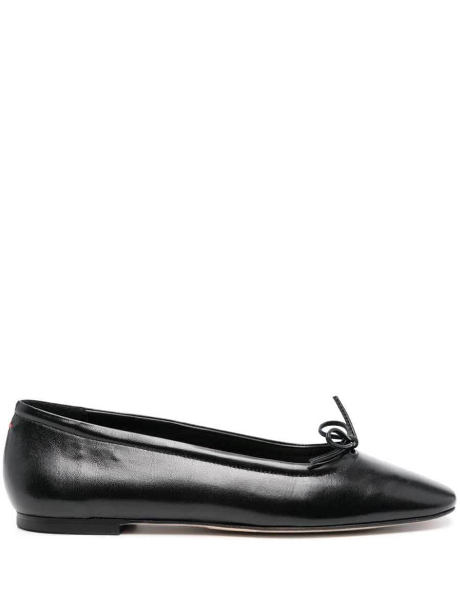 Delfina leather ballerina shoes