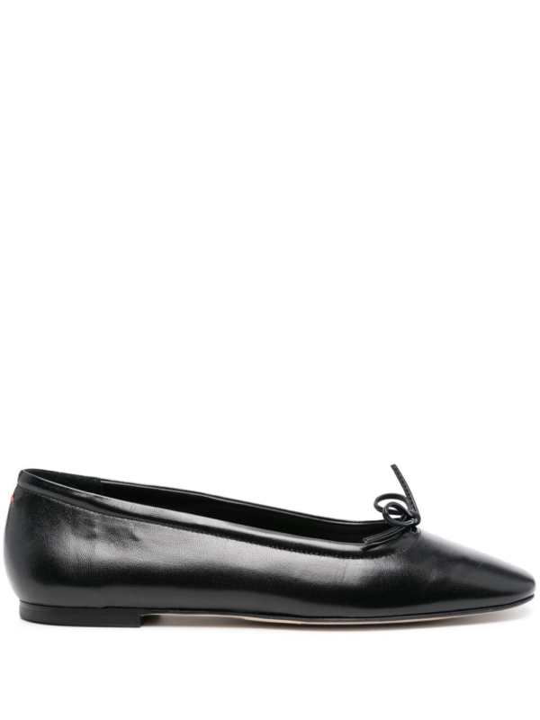 Delfina leather ballerina shoes