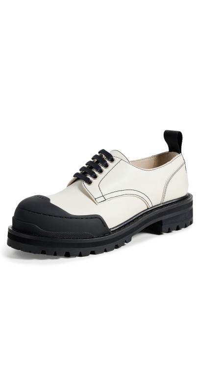 Marni Dada Derby Flats Stone White