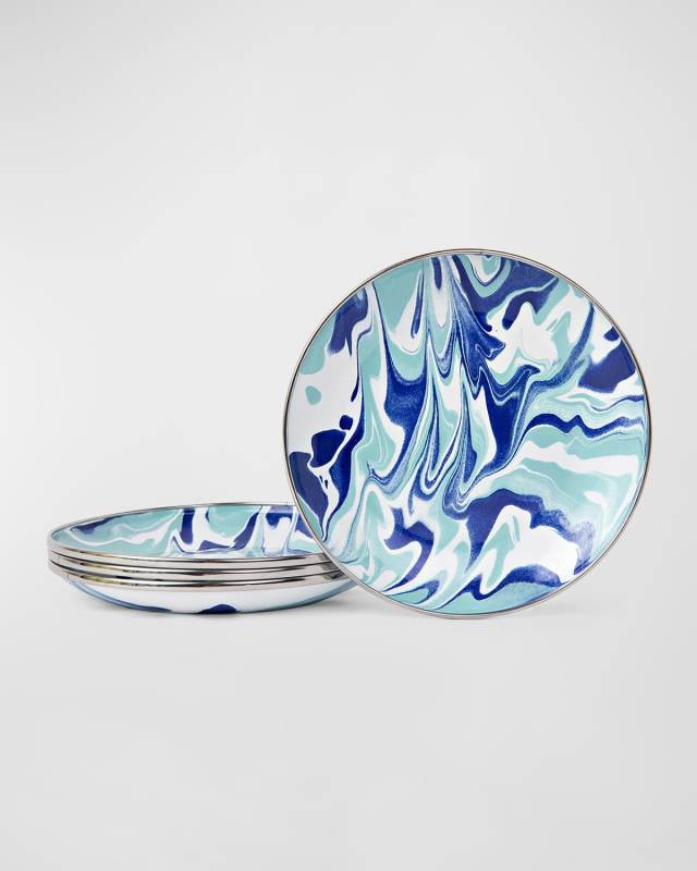 Lagoon Appetizer Plates, Set of 4