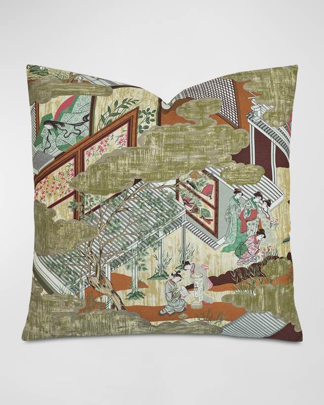 Ichika Ukiyo-E Decorative Pillow