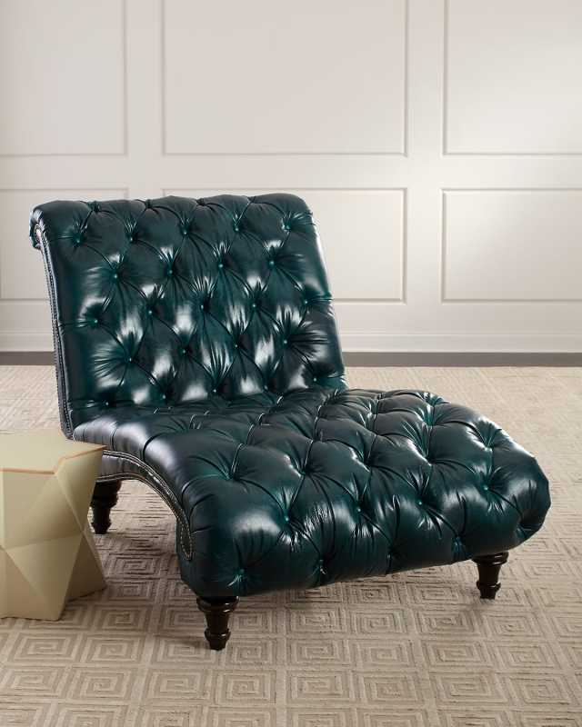 Charlotte Tufted Leather Chair