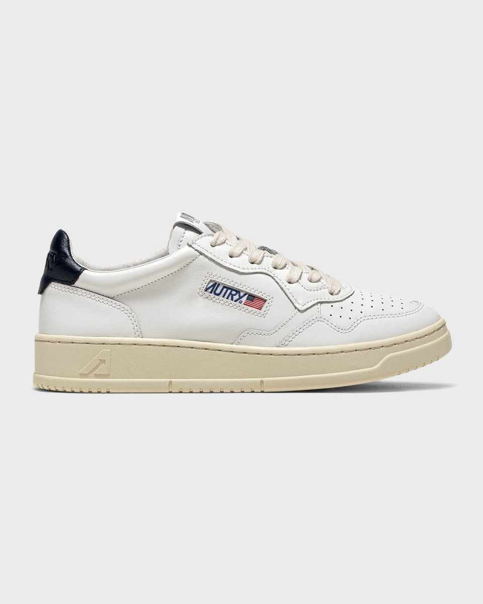 Medalist Low-Top Bicolor Leather Sneakers