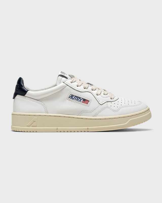 Medalist Low-Top Bicolor Leather Sneakers